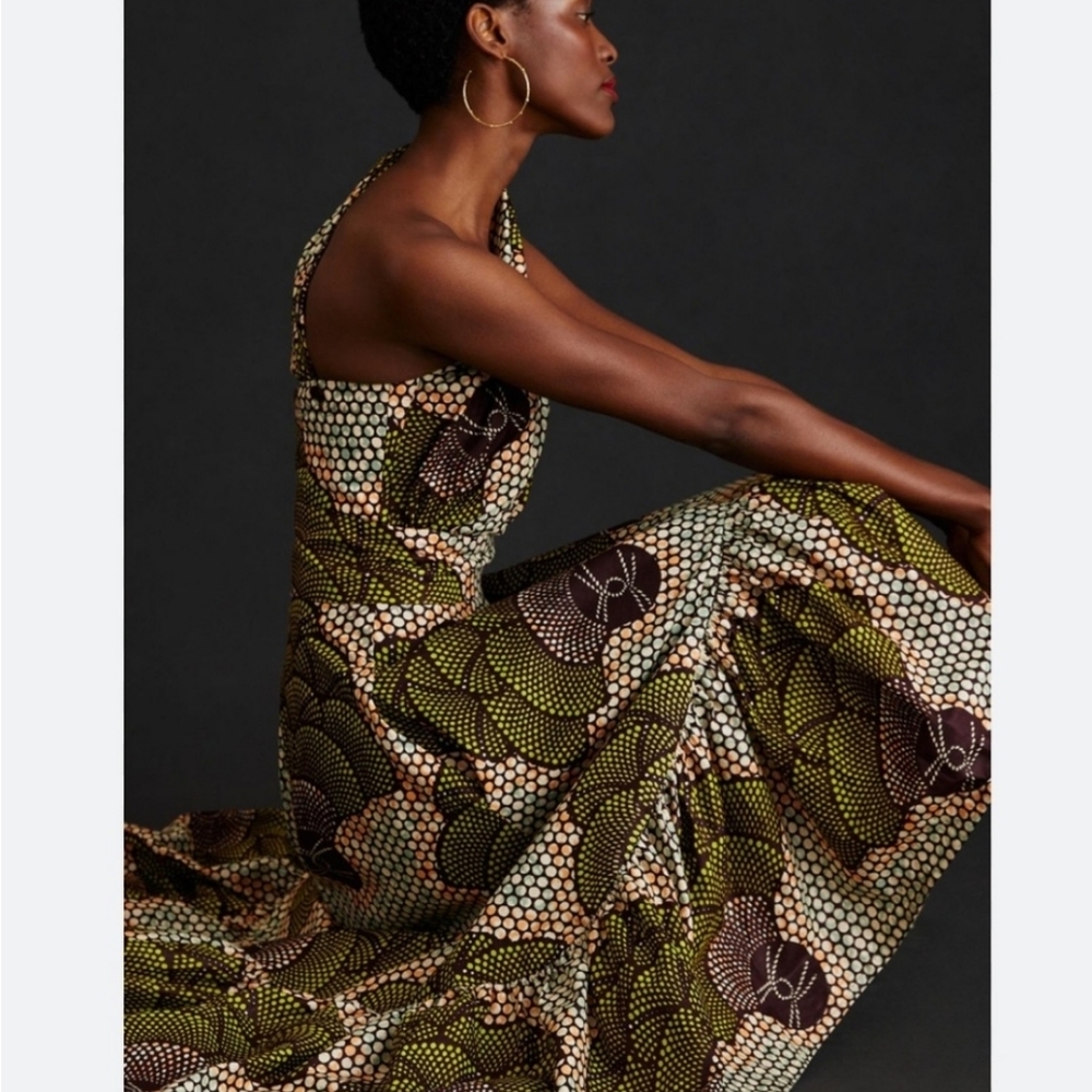 Anthropologie Sika Beeko One Shoulder Maxi Dress - Picture 2 of 8